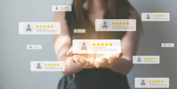 aweber vs mailchimp: photo of 5 star customer service reviews from aweber.