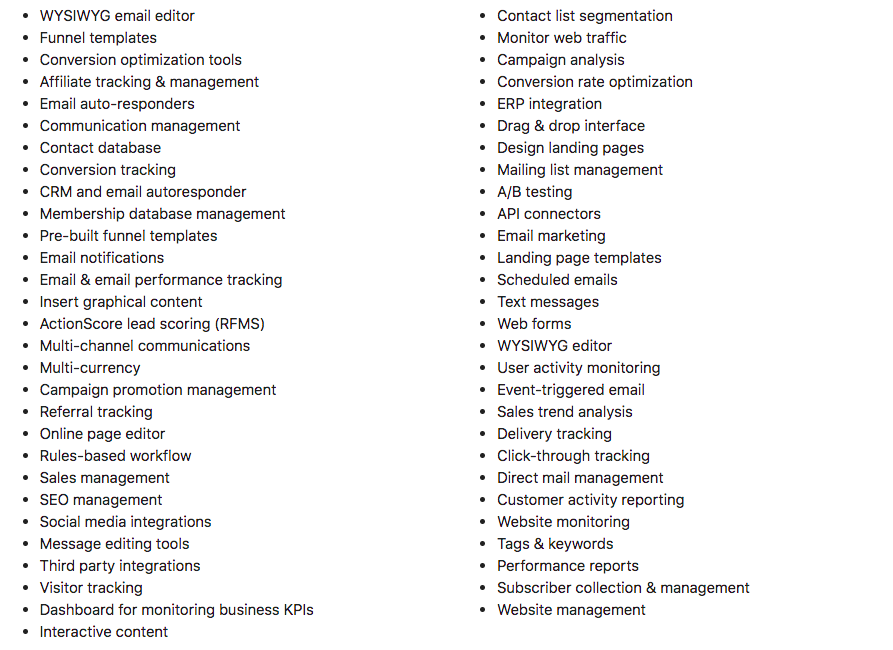 What is Click Funnels: Photo of full features