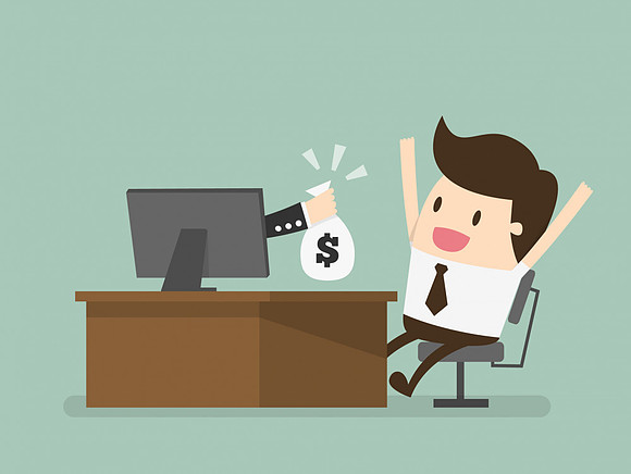 How to advertise on google ads - Animated photo of man making money online