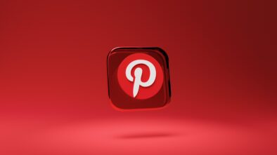 How to grow pinterest account: Photo of pinterest icon with red background